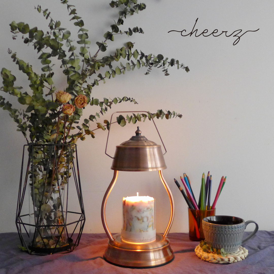 Retro Scented Candle Warmer (Metallic)