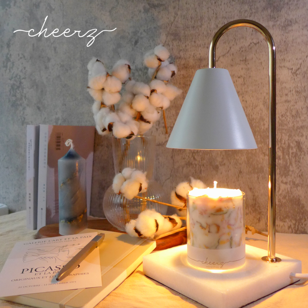 Marble Scented Candle Warmer (White)