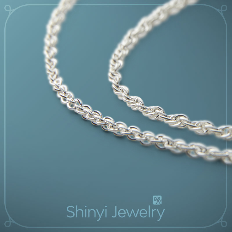 20吋水波990足銀鍊