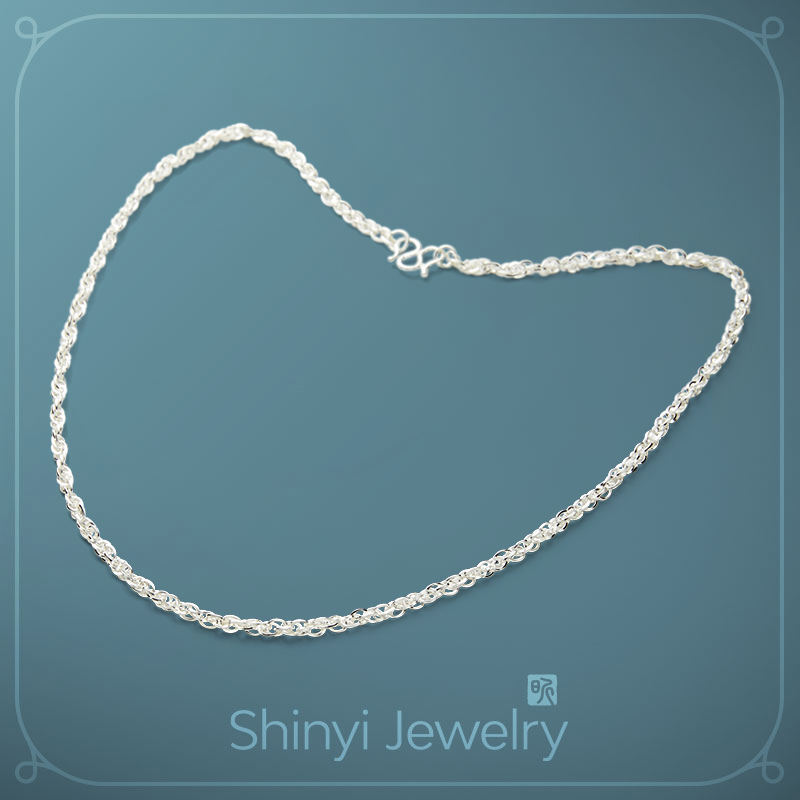 22吋訂製款水波990足銀鍊