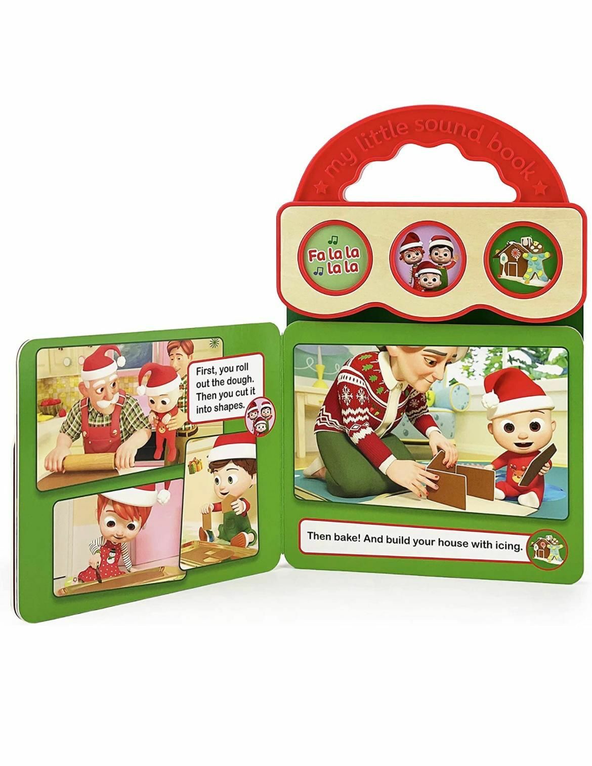 CoComelon Deck the Halls 按鈕聖誕音樂書