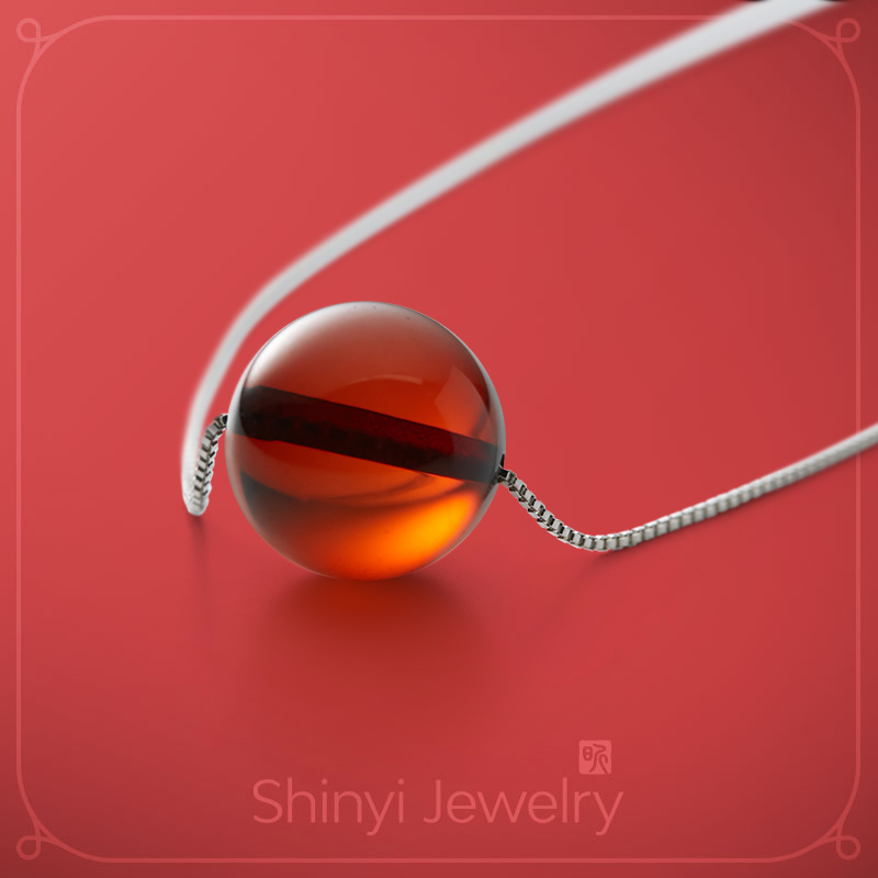 嬌顏風華血珀珠墜