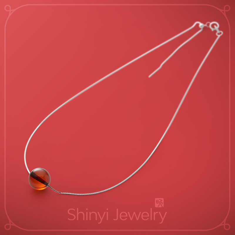 嬌顏風華血珀珠墜