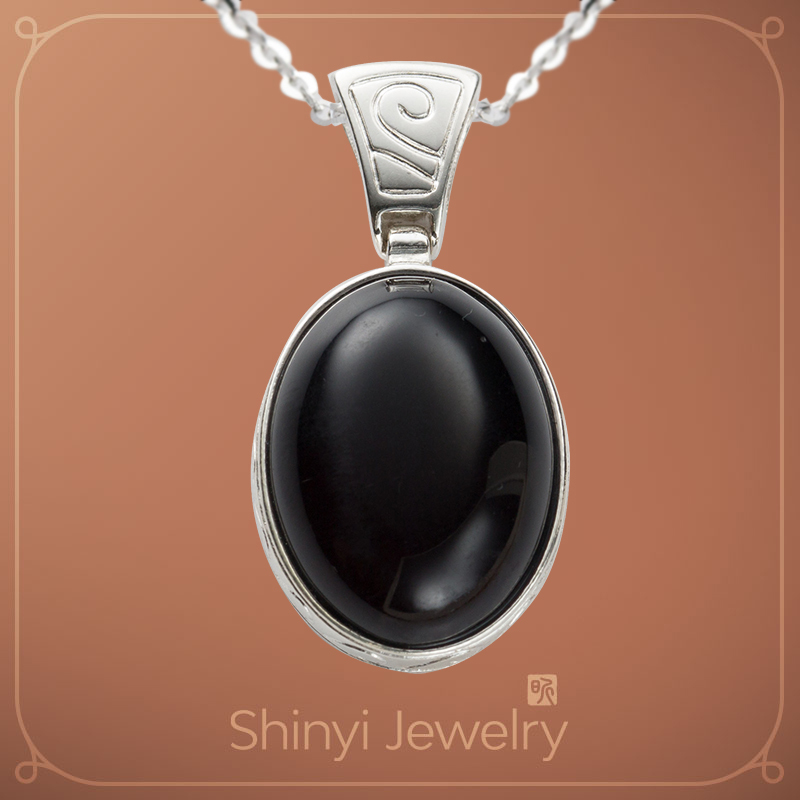 復古風天然血珀鍊墜