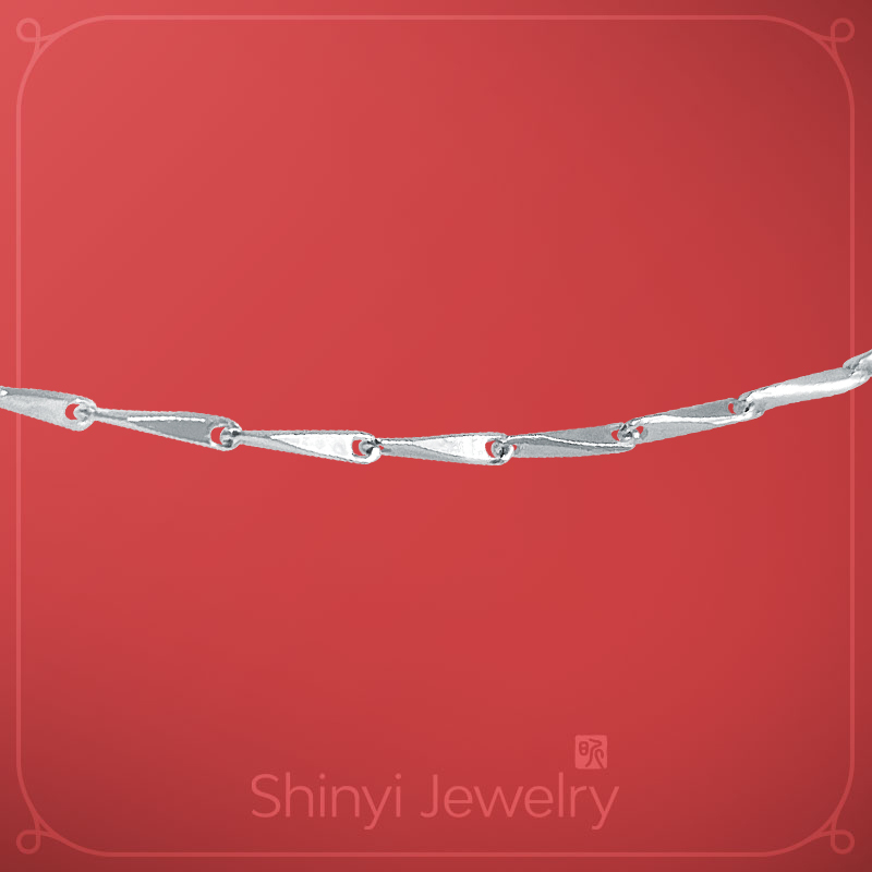 16吋瓜子990足銀鍊