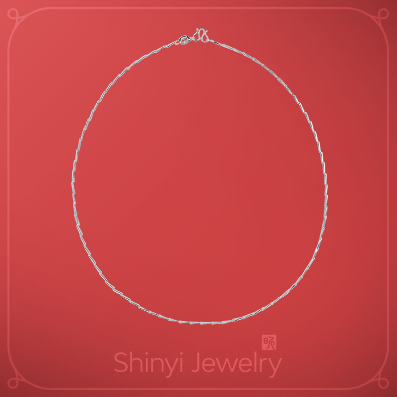 18吋瓜子990足銀鍊