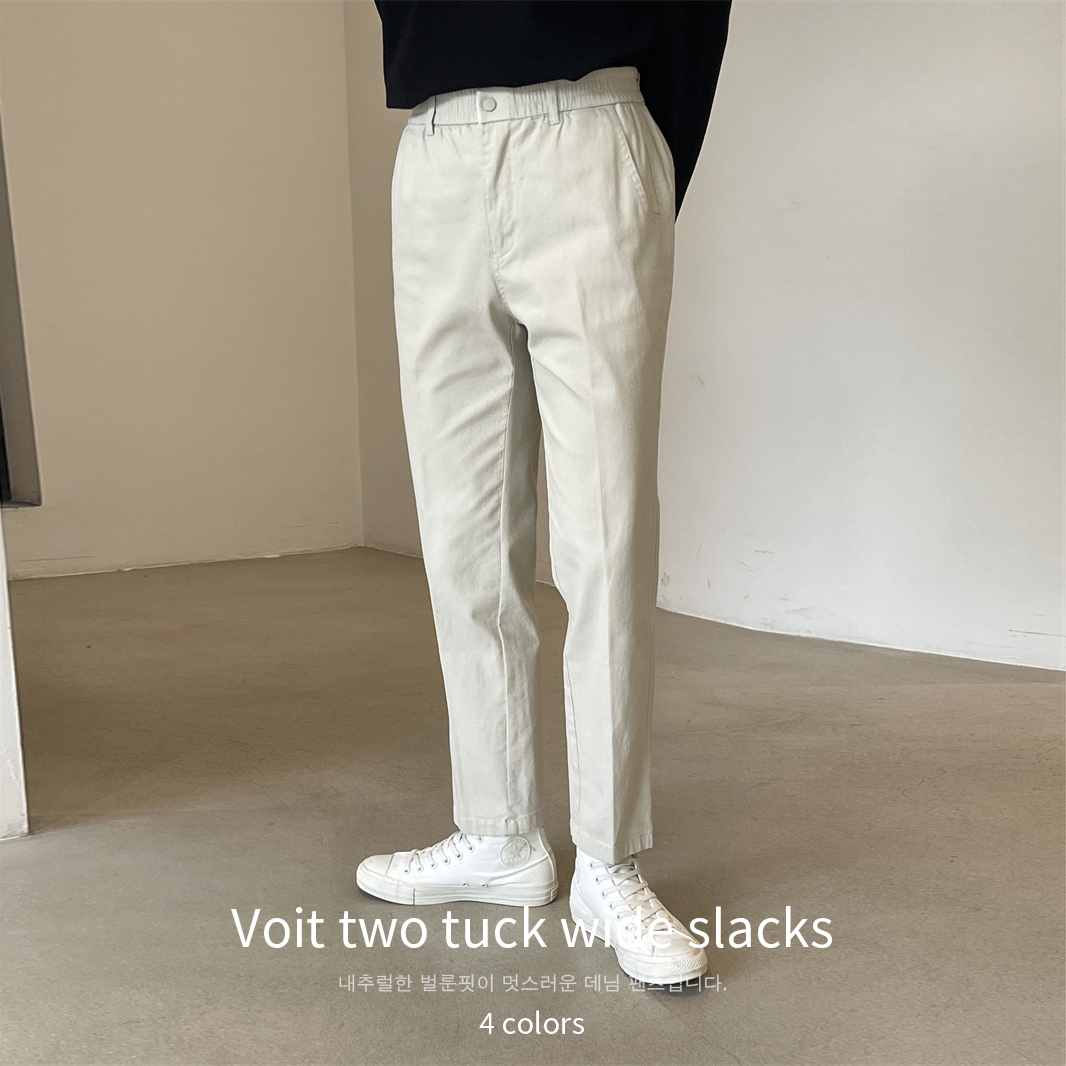 鬆緊腰百搭休閒褲 / 白 XL / 不提供退換貨