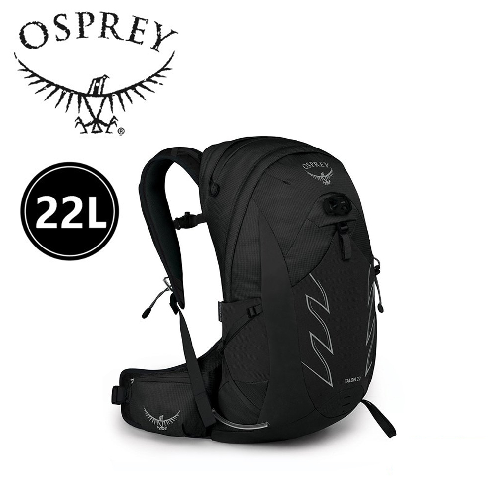 OSPREY 美國 Talon 22L 登山背包 男款 (消光黑) L/XL 輕量健行背包/後背/登山/上班上課 71OS002708