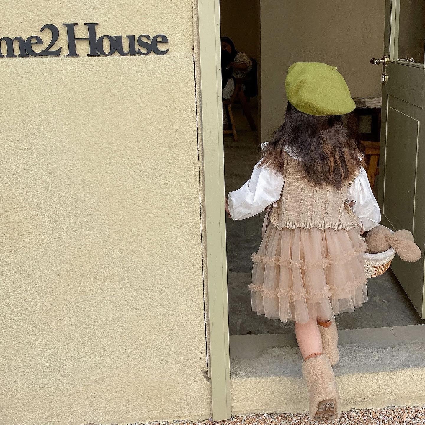 綁帶隨性針織背心