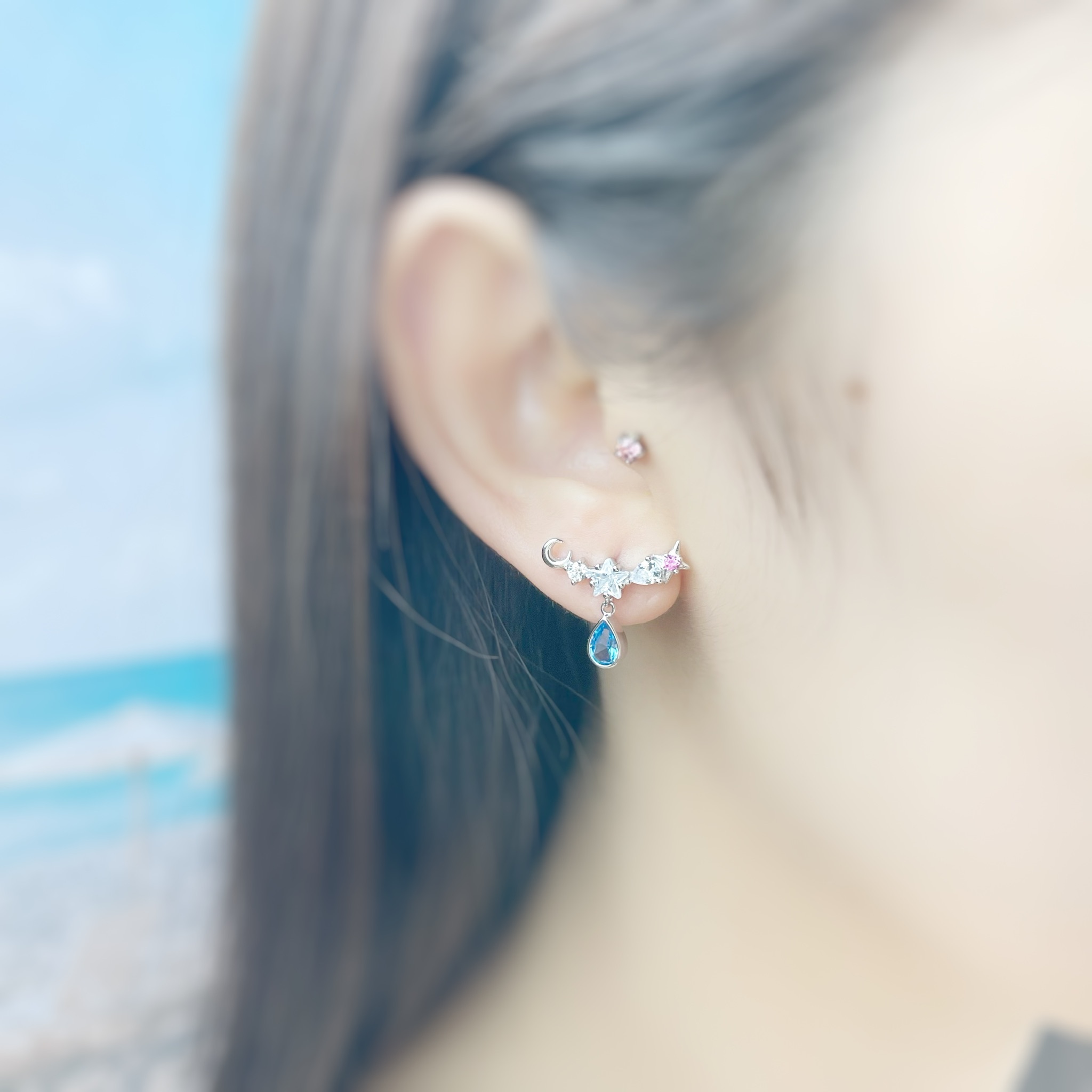 | 925 Silver | Romantic Starry Night Earrings | EA0567 |