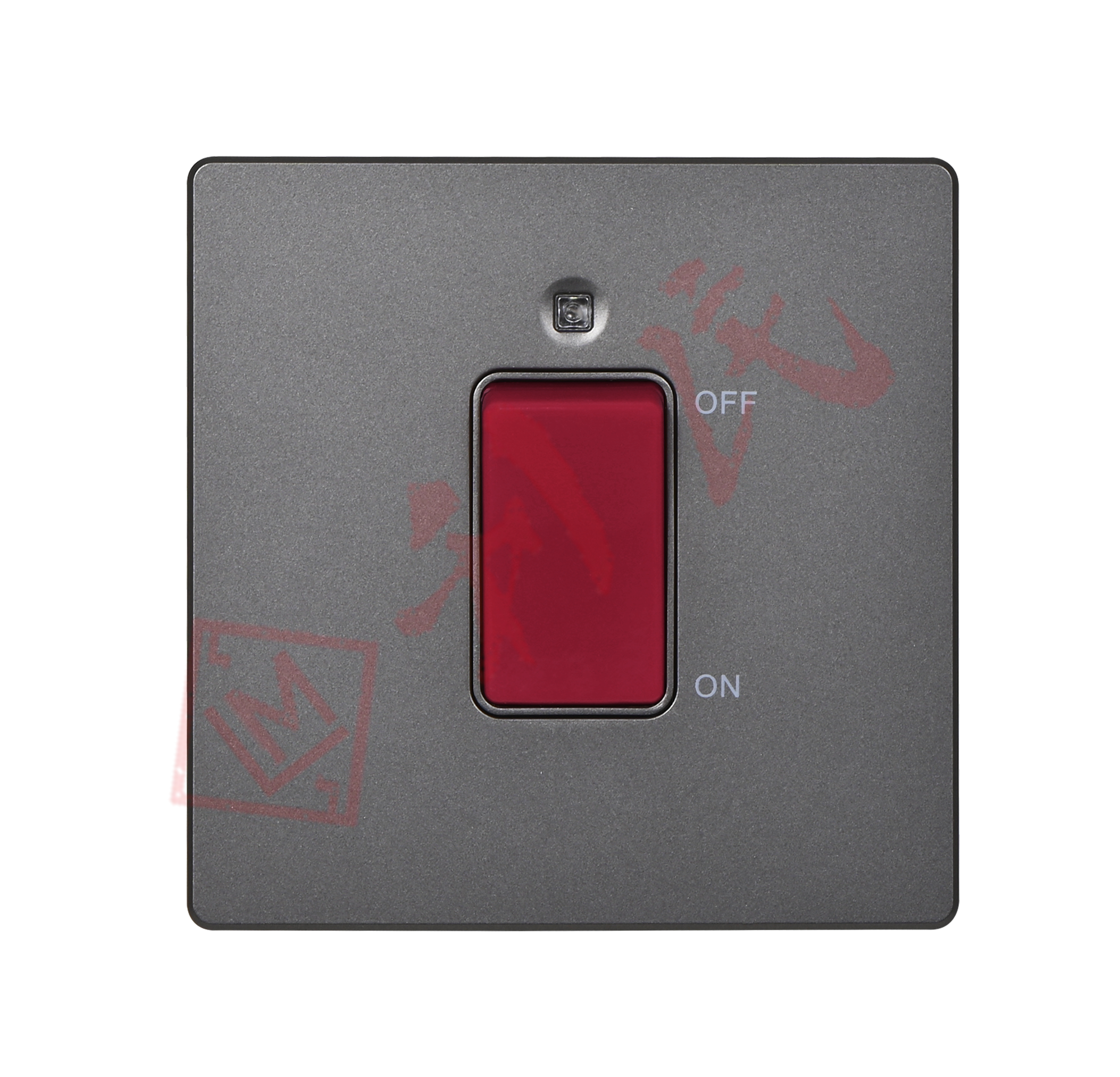 MK ARIA 45A單位雙極開關(帶霓虹燈指示器) (白色/太空金/太空灰/太空黑)