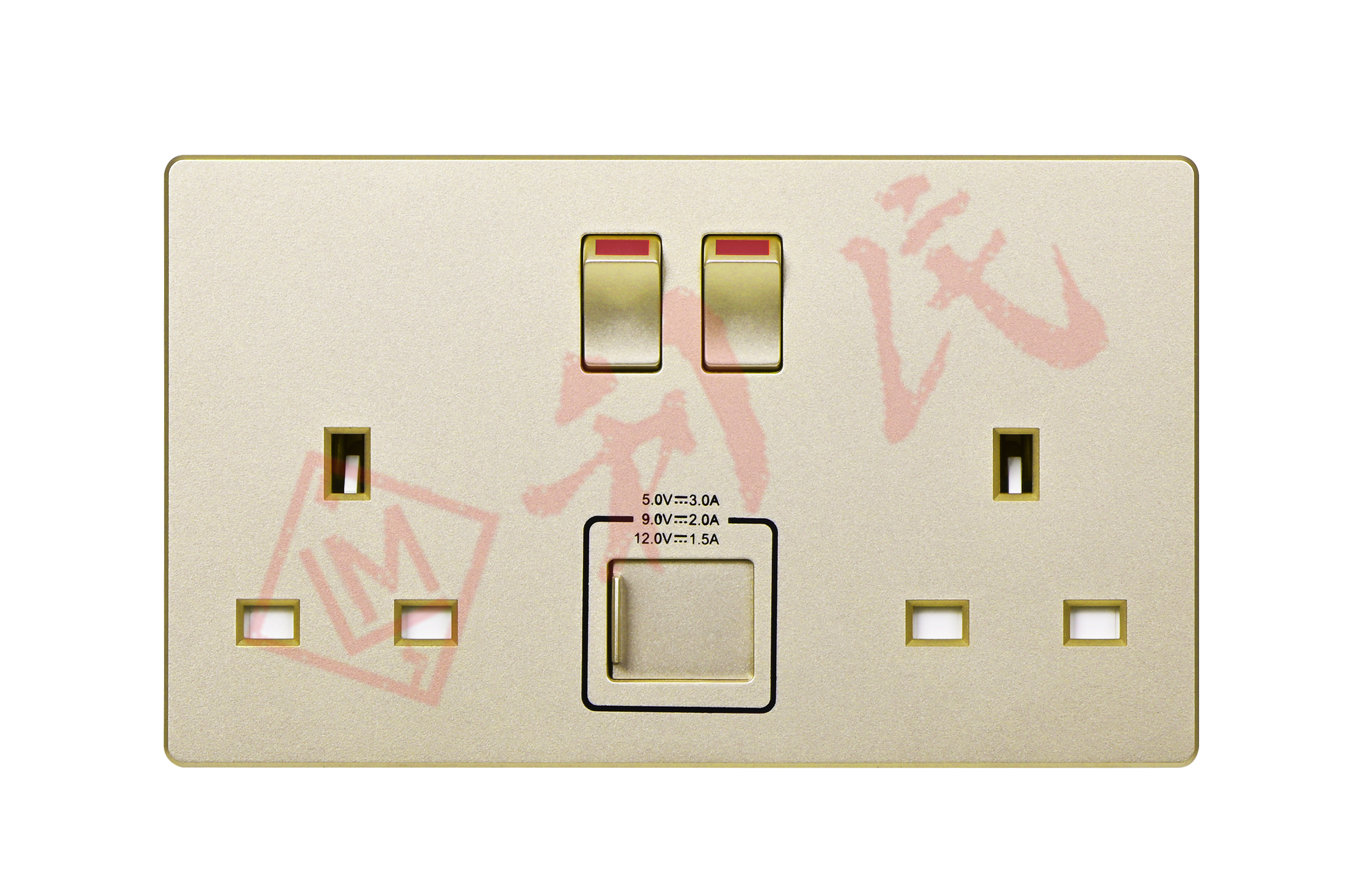 MK ARIA 13A 雙位開關插座(帶USB&TYPE-C插頭)  (白色/太空金/太空灰/太空黑)