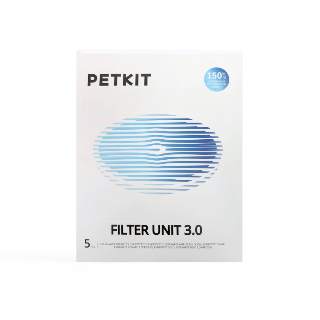 (香港正貨) Petkit Eversweet 三重濾芯3.0替換裝 5片 (適用於所有Petkit 水機)