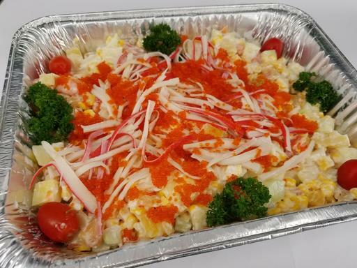 蟹籽蟹柳花沙律