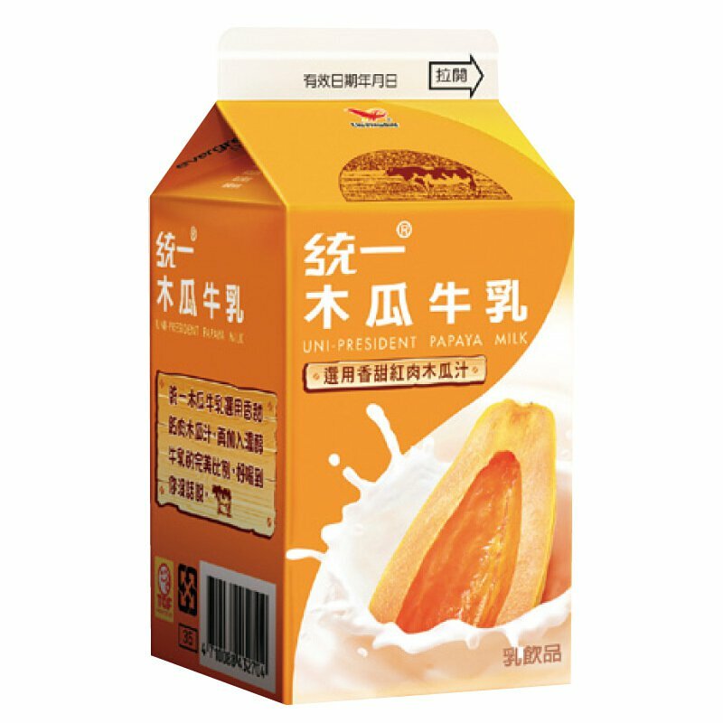 統一-木瓜奶 478ml