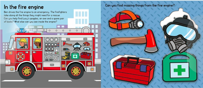 益智拼圖書｜小小消防員