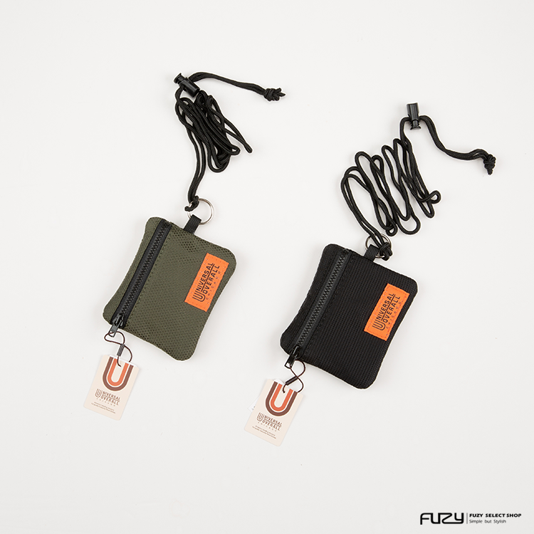 日本限定 Universal Overall 卡片零錢 多功能小包 (附吊繩)【 FUZY 】 - B205071