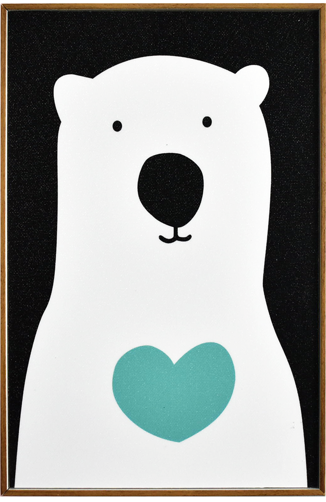 69折 - 北歐生活版畫有框畫19x29-俏皮北極熊WA55-2/單幅