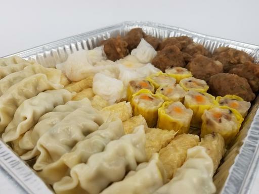 特色蒸選拼盤 共50件(香菇豬肉燒賣、特級蝦餃、鮮竹八爪魚卷、白菜豚肉餃子、山竹牛肉)