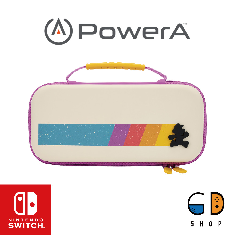 PowerA Switch 旅行硬質保護殼《馬力歐彩虹》收納包