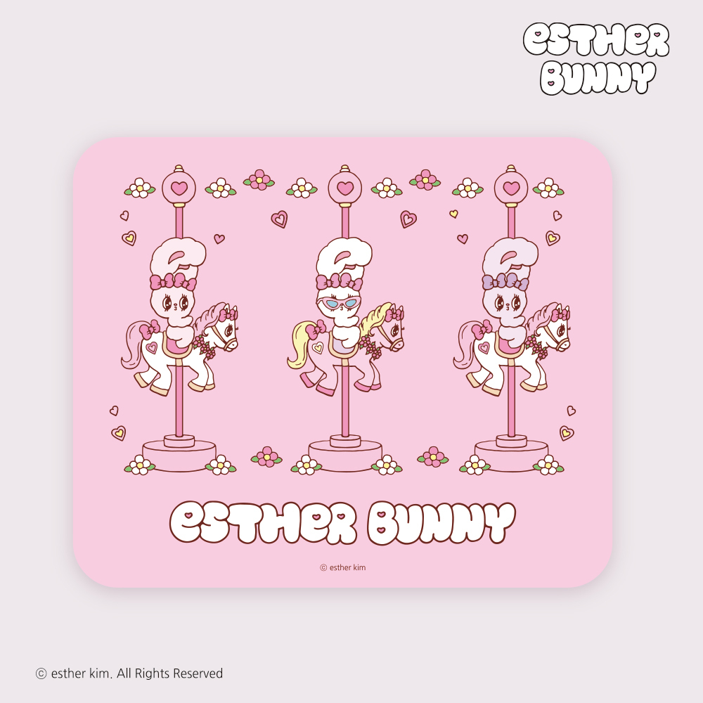 艾絲樂小兔方形滑鼠墊