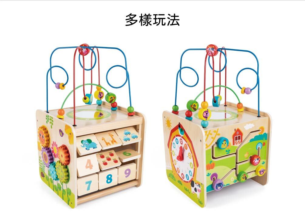 《 TOOKY TOY 》多合一木製串珠箱(農場篇)