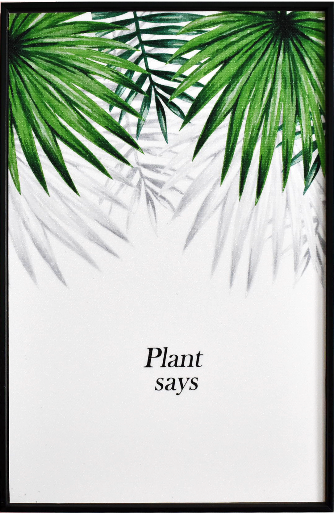 北歐生活版畫有框畫19x29-上好綠葉WA63-1/單幅