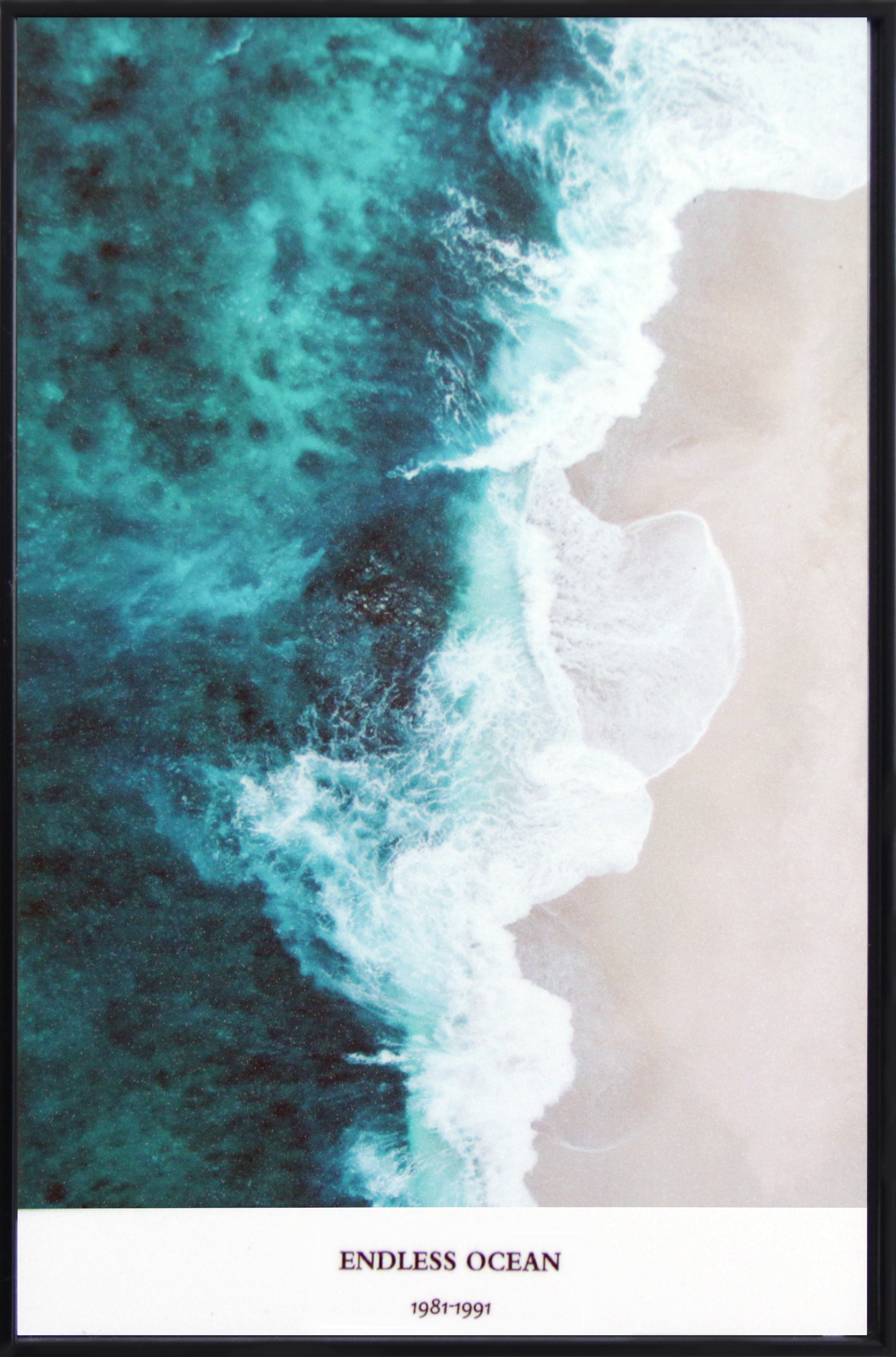 北歐生活版畫有框畫19x29-海藍悠活WA135-1/單幅