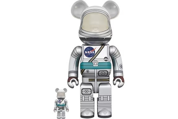 BE@RBRICK BEARBRICK  PROJECT MERCURY ASTRONAUT 太空人 100％ & 400％