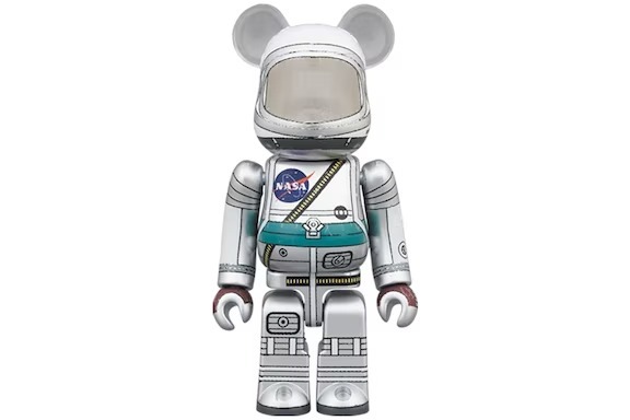 BE@RBRICK BEARBRICK  PROJECT MERCURY ASTRONAUT 太空人 100％ & 400％