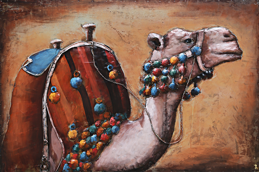鐵皮畫-駱駝