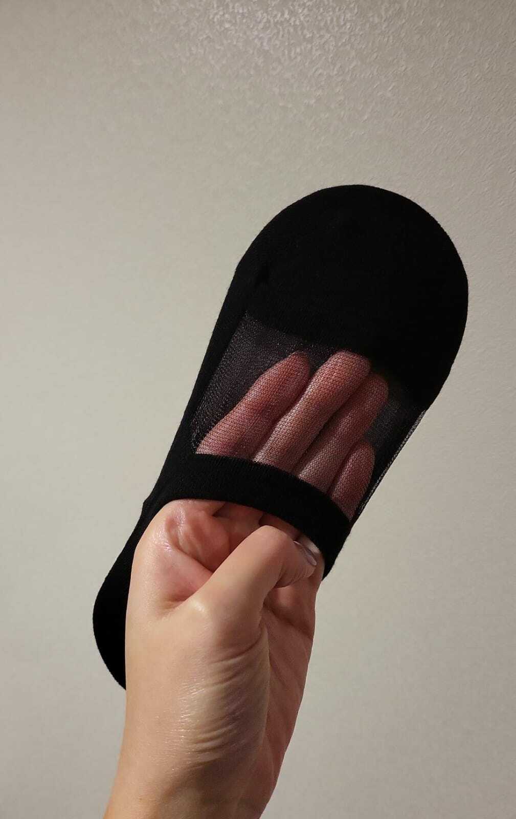 AS66女裝網面襪(10對裝)(黑色)