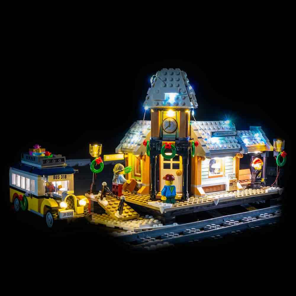 MOC LED light for LEGO 10259: Winter Village Station