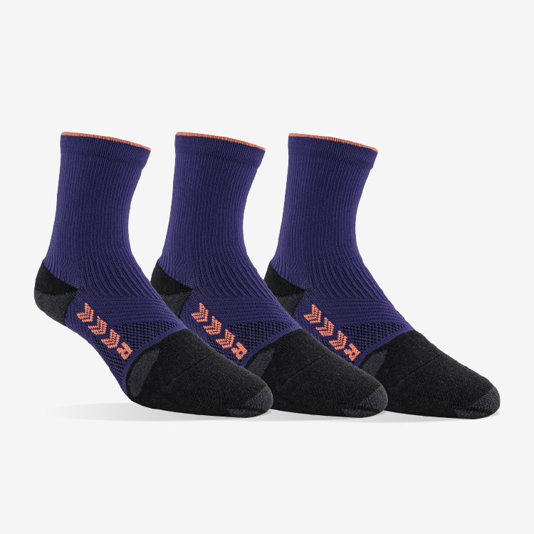 Women's BAREFOOT Running Ankle Socks: 2-Pack