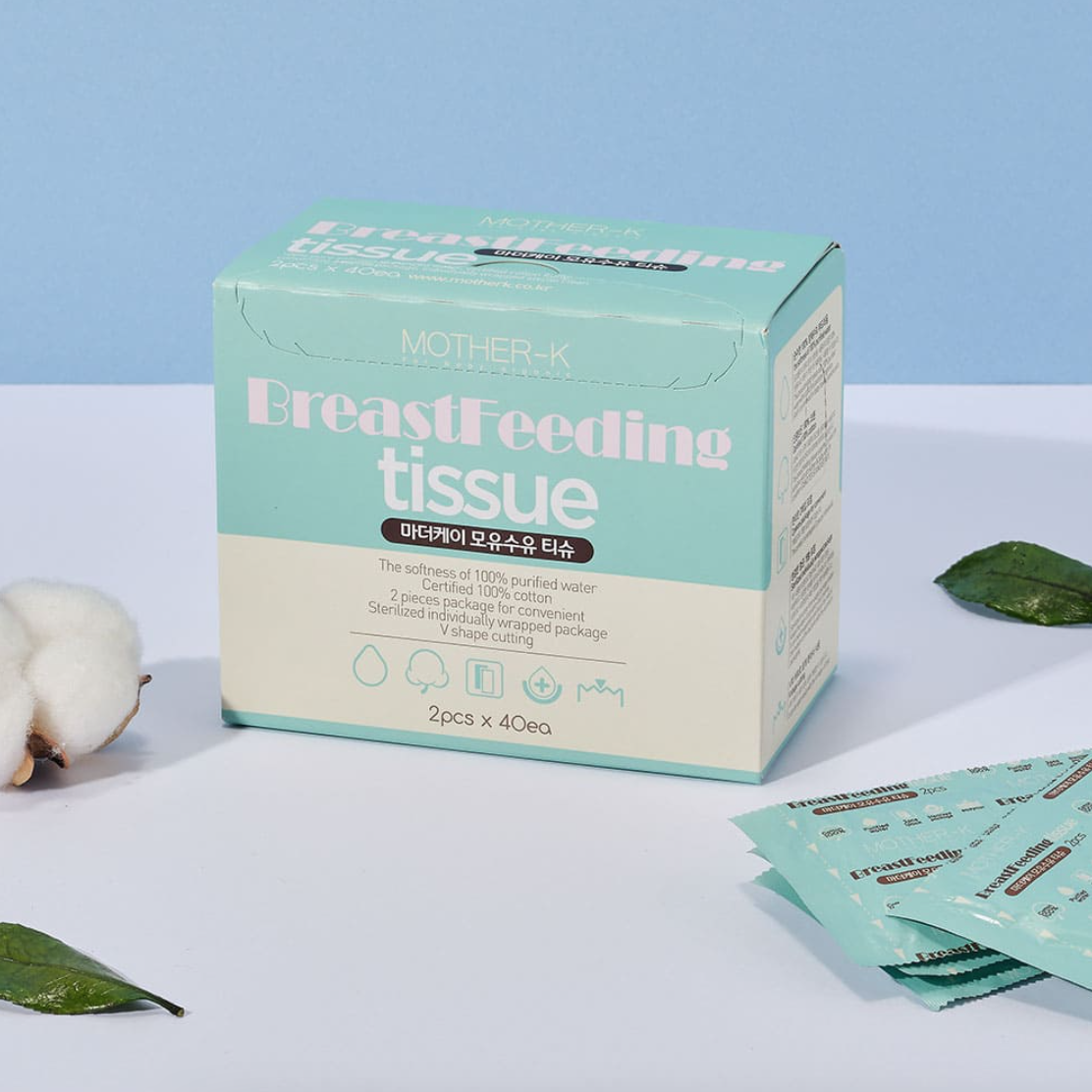 Mother-K - 哺育清潔棉片 - Breast Feeding Tissue (2pcs x 40ea)