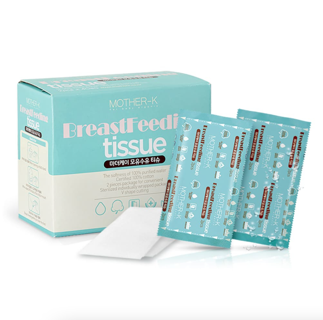 Mother-K - 哺育清潔棉片 - Breast Feeding Tissue (2pcs x 40ea)