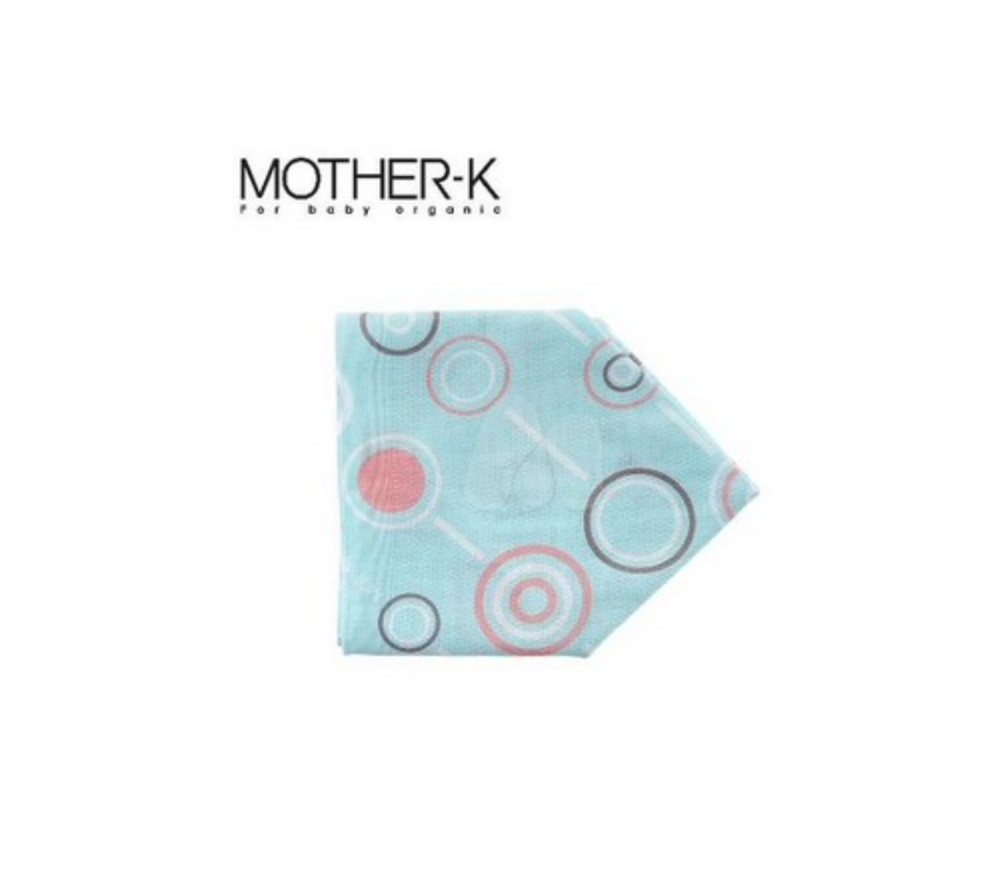 MOTHER-K 100%純棉無螢光口水巾 3件-藍色