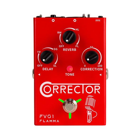Flamma FV01 CORRECTOR 人聲音高修正 Vocal Pitch Correction Pedal 殘響 延遲 人聲效果器 單顆效果器 附變壓器