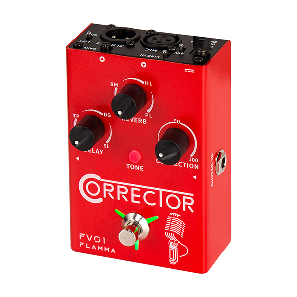 Flamma FV01 CORRECTOR 人聲音高修正 Vocal Pitch Correction Pedal 殘響 延遲 人聲效果器 單顆效果器 附變壓器