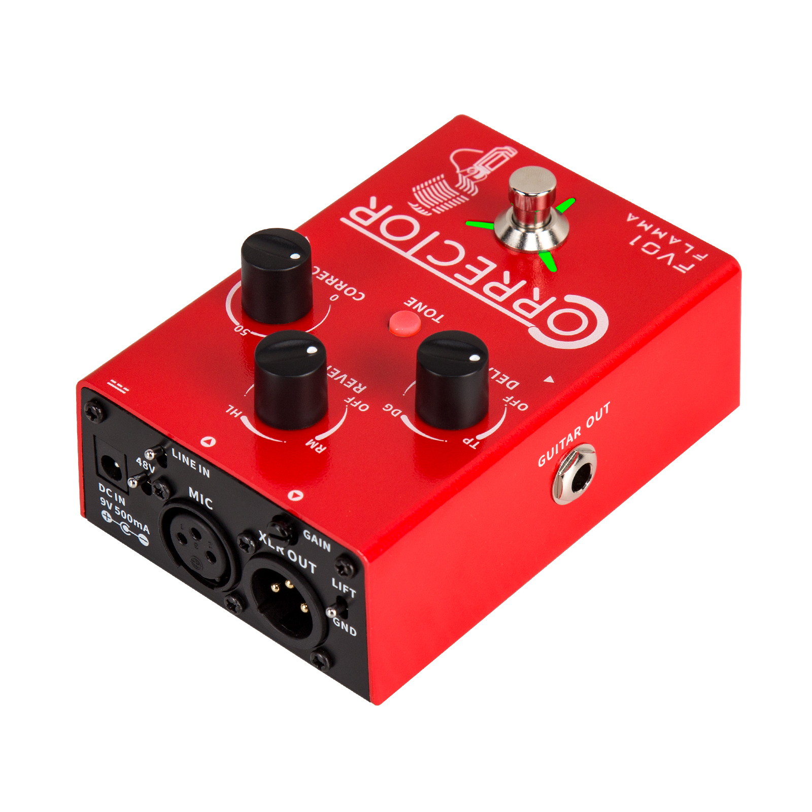 Flamma FV01 CORRECTOR 人聲音高修正 Vocal Pitch Correction Pedal 殘響 延遲 人聲效果器 單顆效果器 附變壓器 第 3 張圖片｜三峽吉他 / Bass