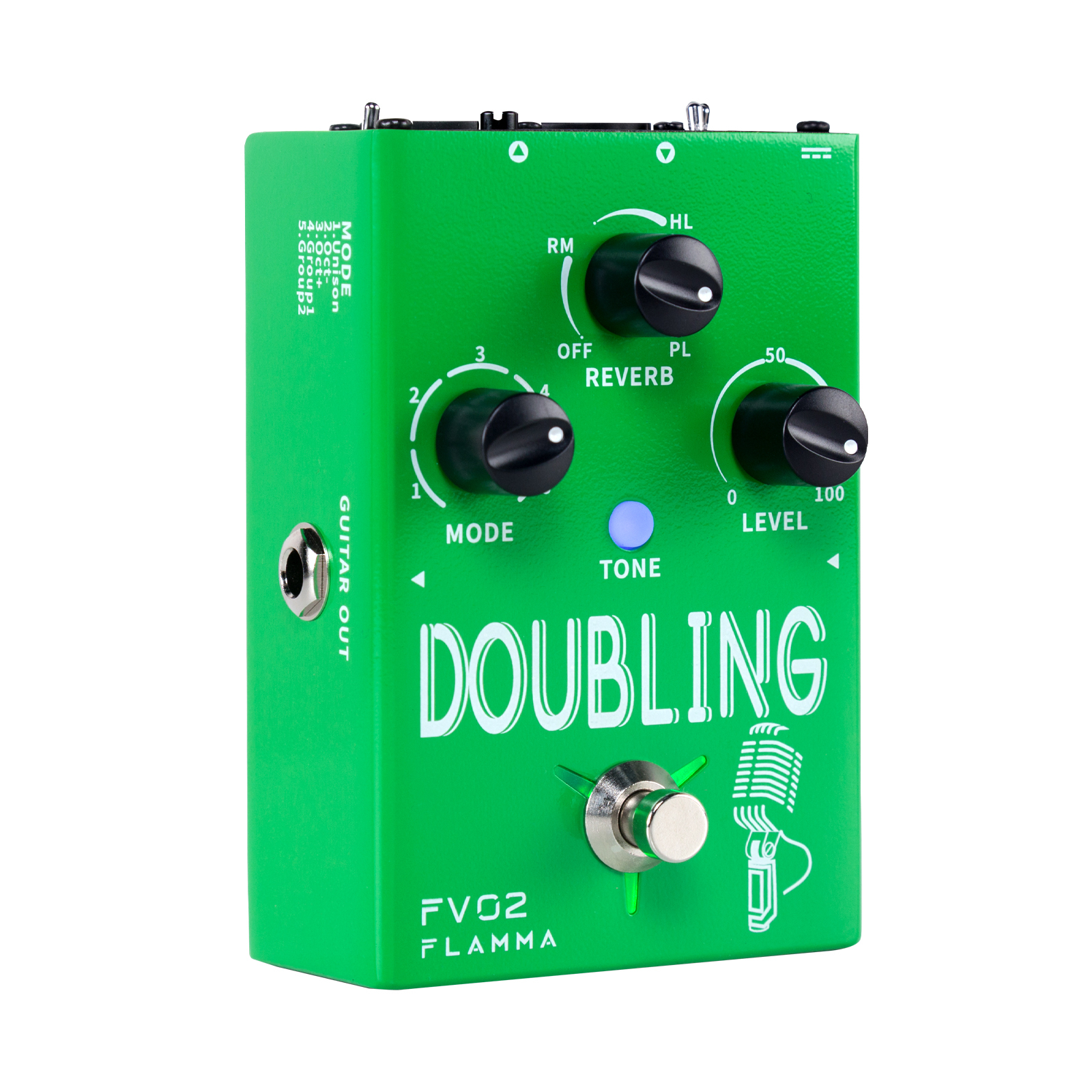 Flamma FV02 DOUBLING Vocal Octave Chorus 八度合唱 人聲效果器 單顆效果器 附變壓器