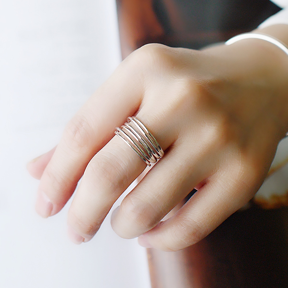 斑駁記憶純銀戒指/SR955