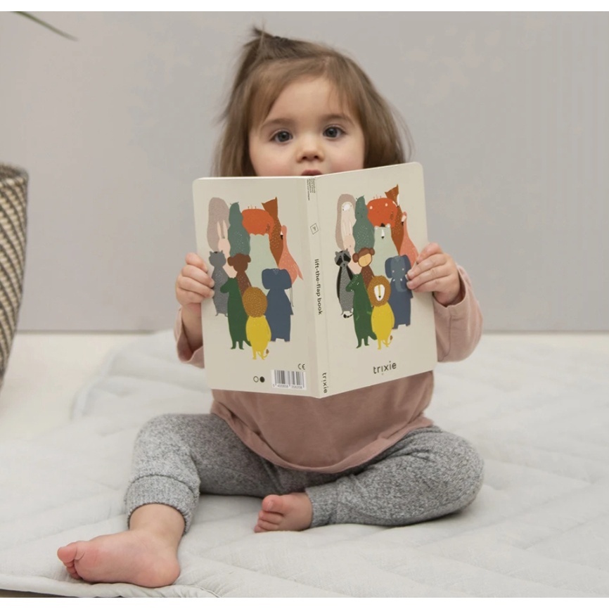 【樂森藥局】Trixie 比利時 寶寶書 動物翻翻書 安撫 書 寶寶