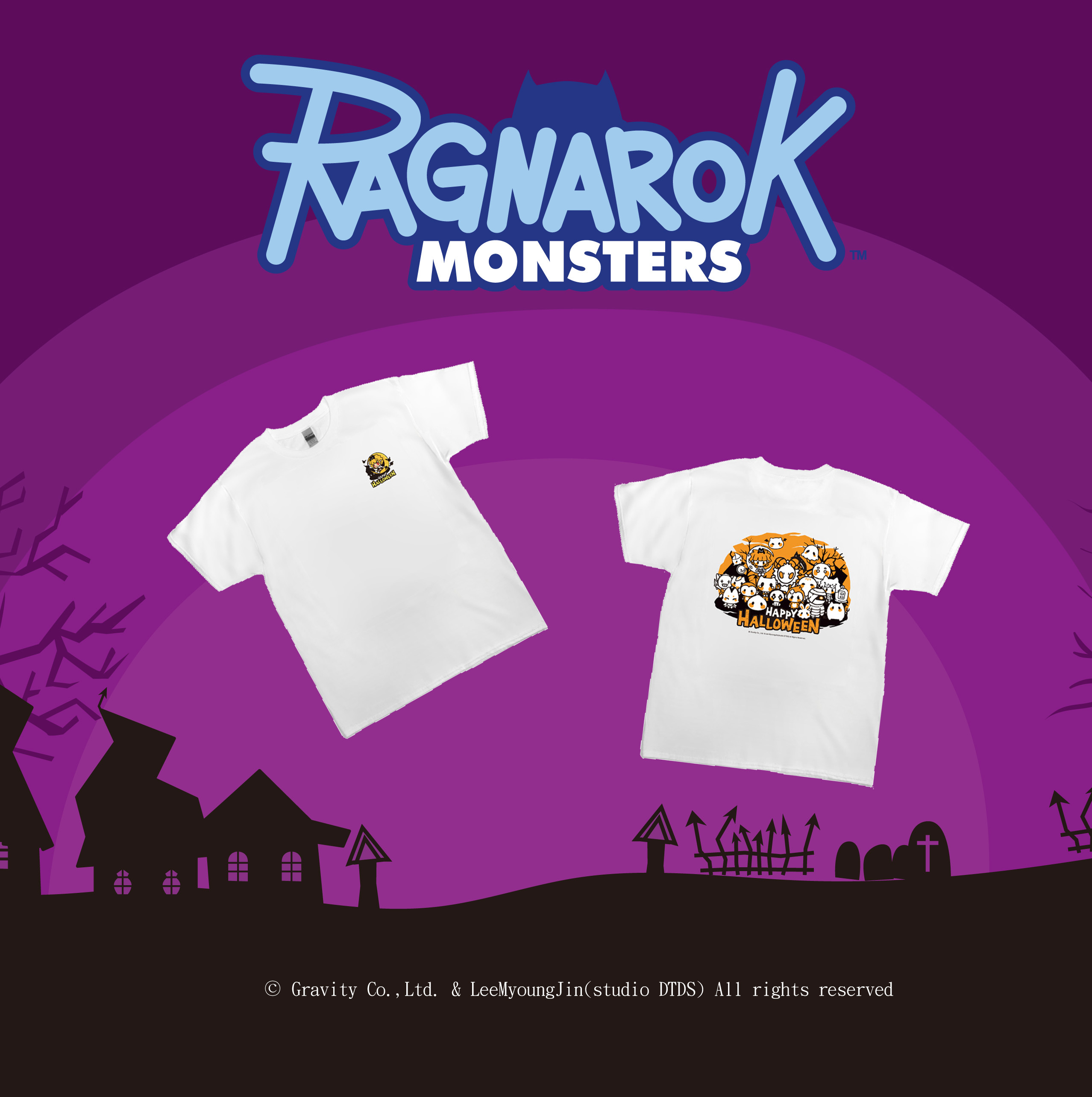 《RO仙境傳說》萬聖節特別版 T-shirt(白)