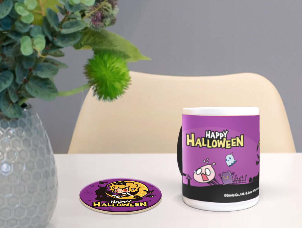 《RO仙境傳說》萬聖節特別版感溫變色杯墊組