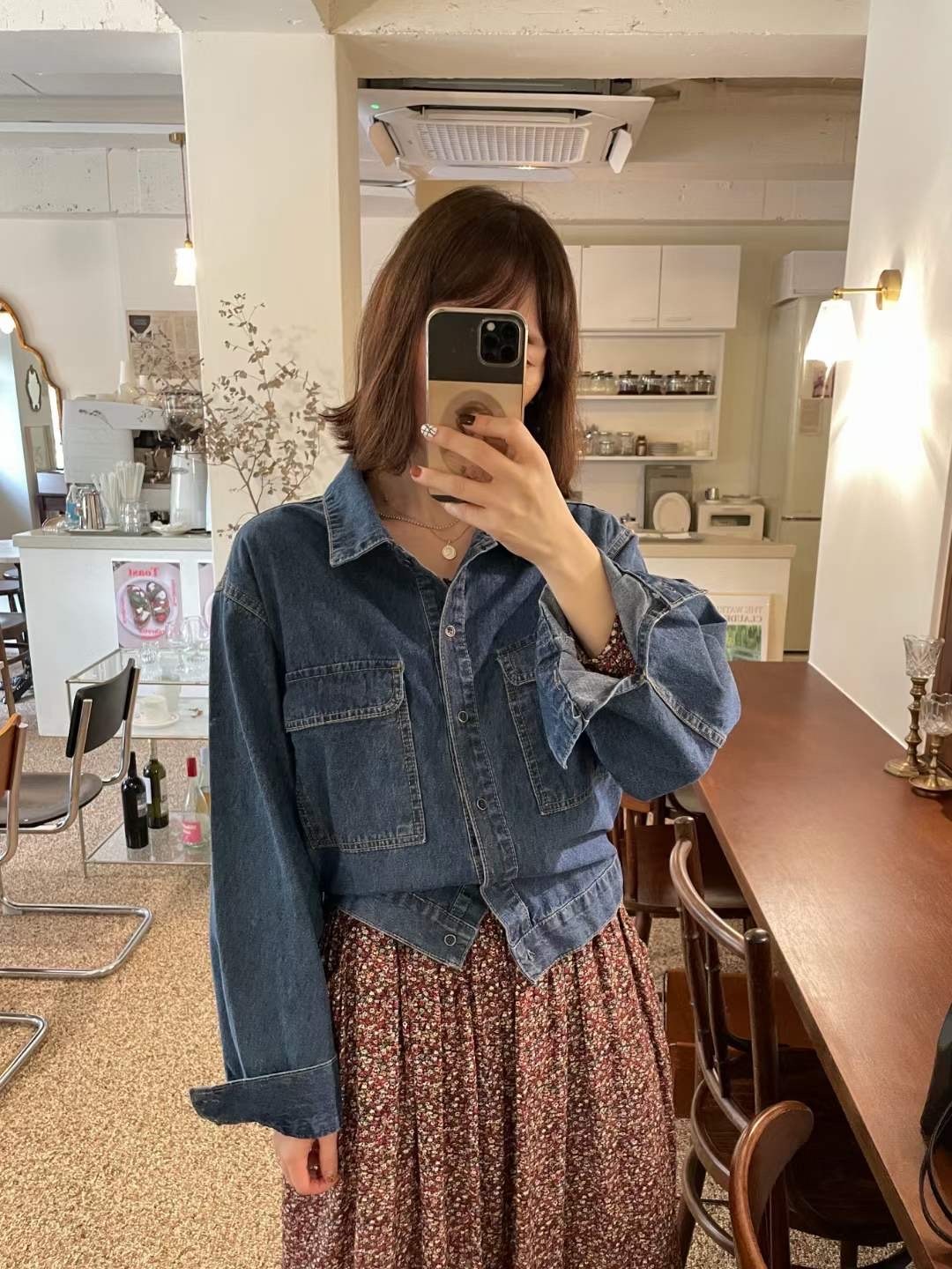 OCTT2354 洗水牛仔外套