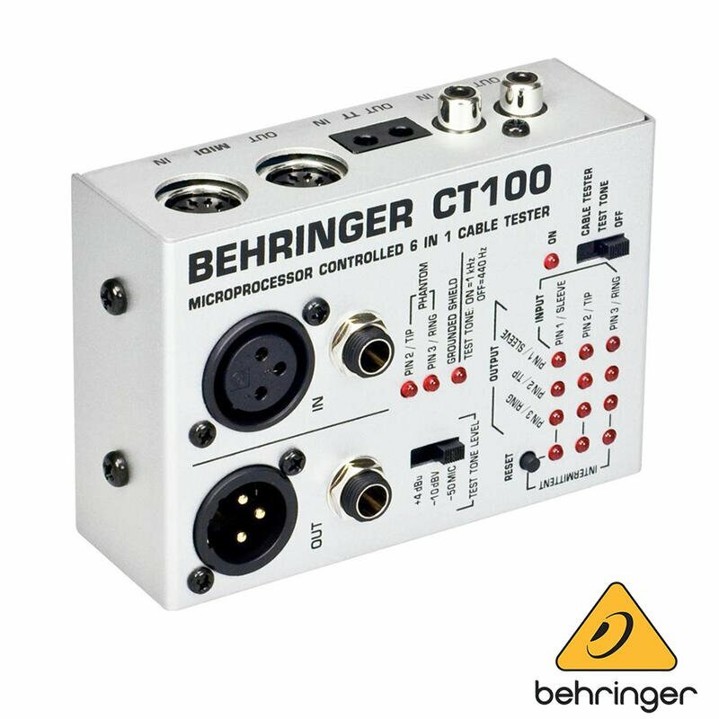 Behringer CT100 6-in-1 測線器 / 線材測試 線路測試 導線測試