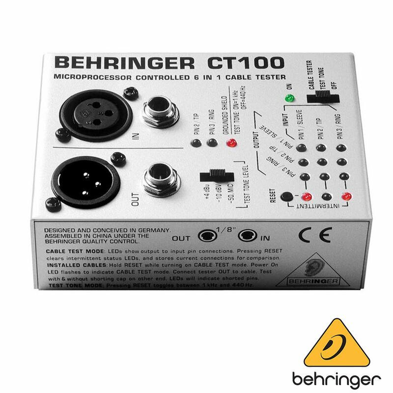 Behringer CT100 6-in-1 測線器 / 線材測試 線路測試 導線測試