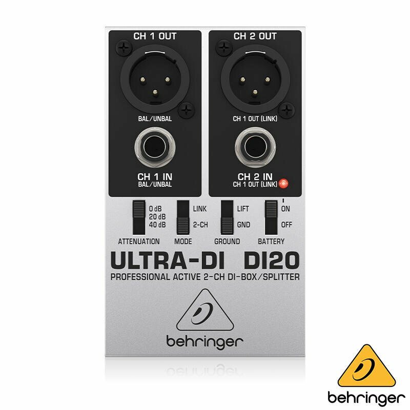 Behringer ULTRA-DI DI20 兩軌 主動式 DI