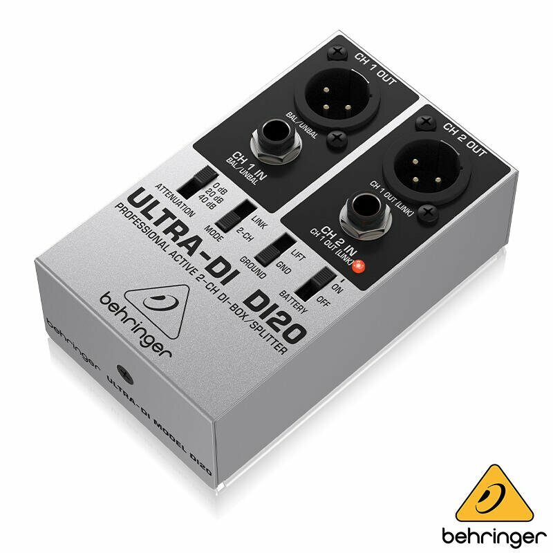 Behringer ULTRA-DI DI20 兩軌 主動式 DI